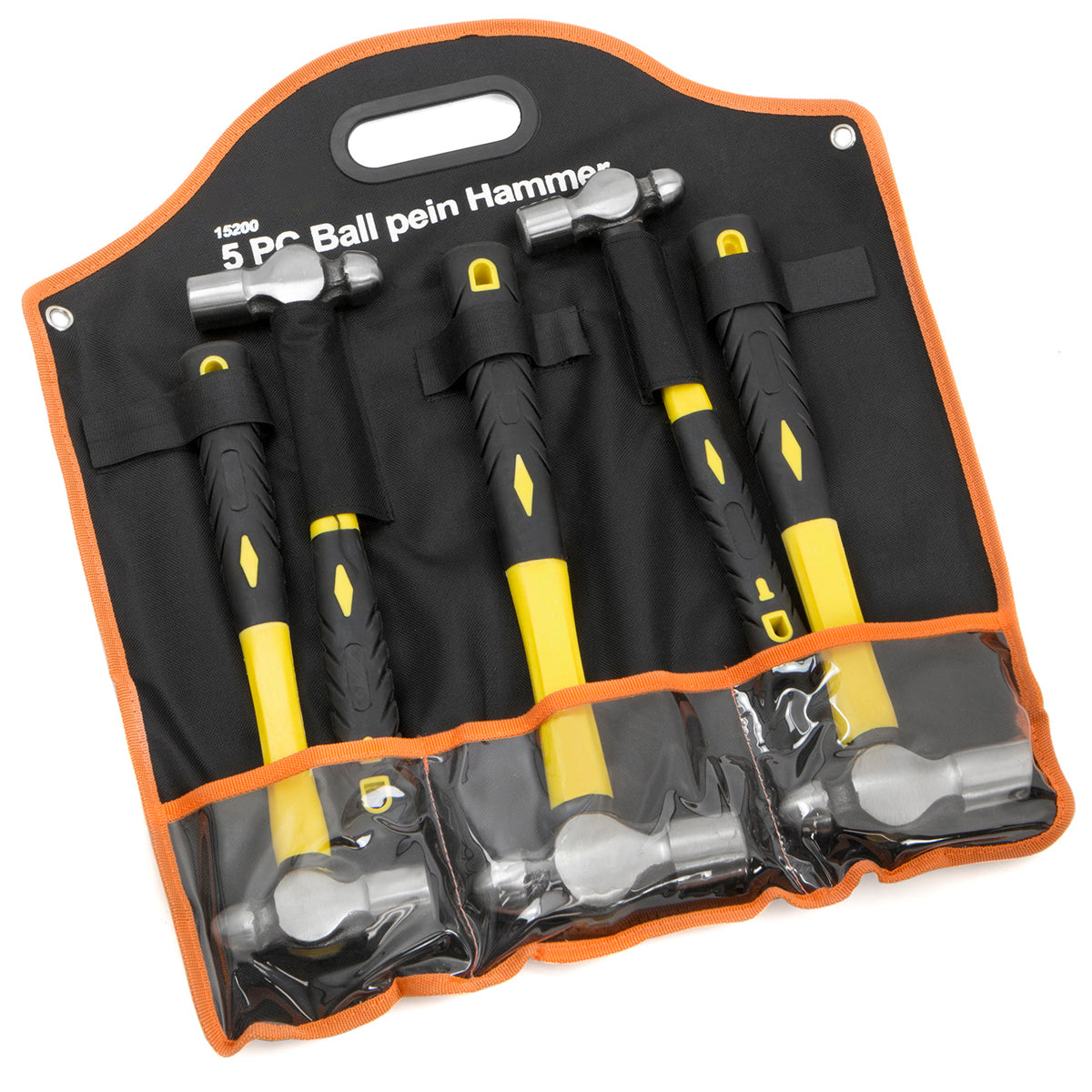 5 PIECE 8 OZ., 12 OZ., 16 OZ., 24 OZ., AND 32 OZ. BALL PEEN HAMMER