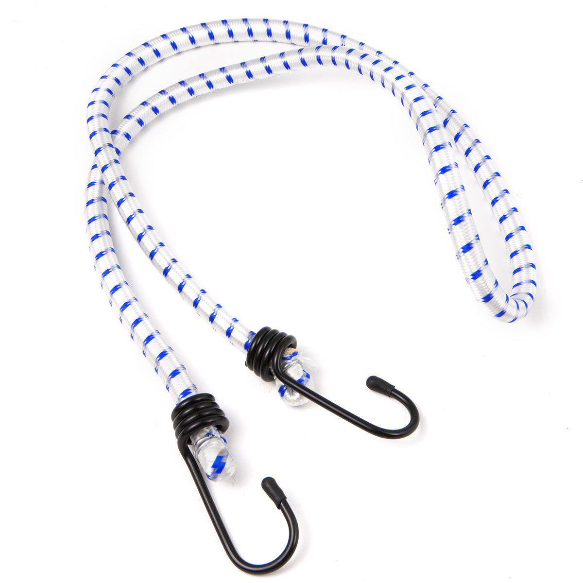 6-Pack 48" Bungee Strap Cord Bungee Elastic Extend up to 84" with Double J Hooks
