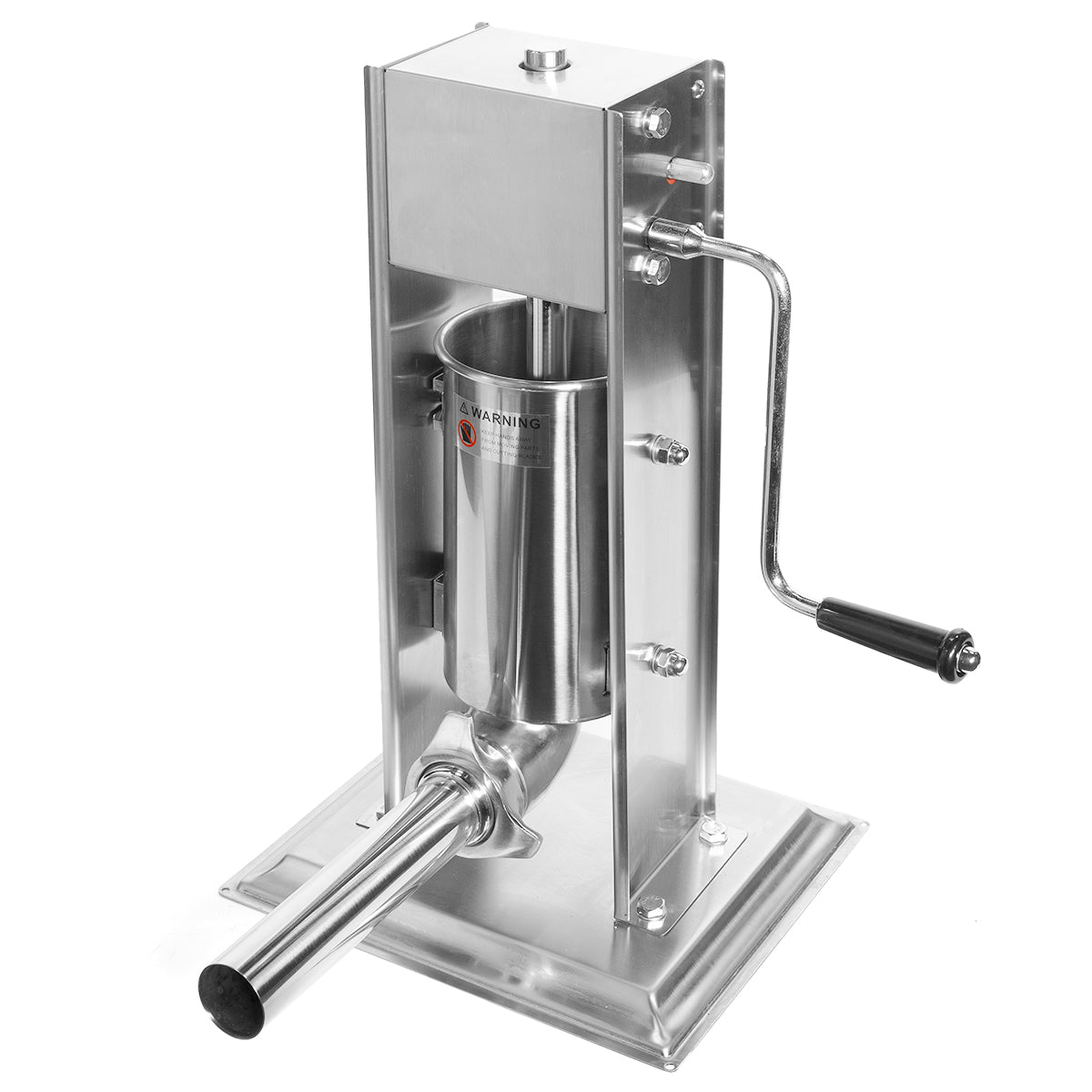 5Lbs Sausage Vertical Stuffer Sausage Maker Machine Hand Crank Stainless Steel
