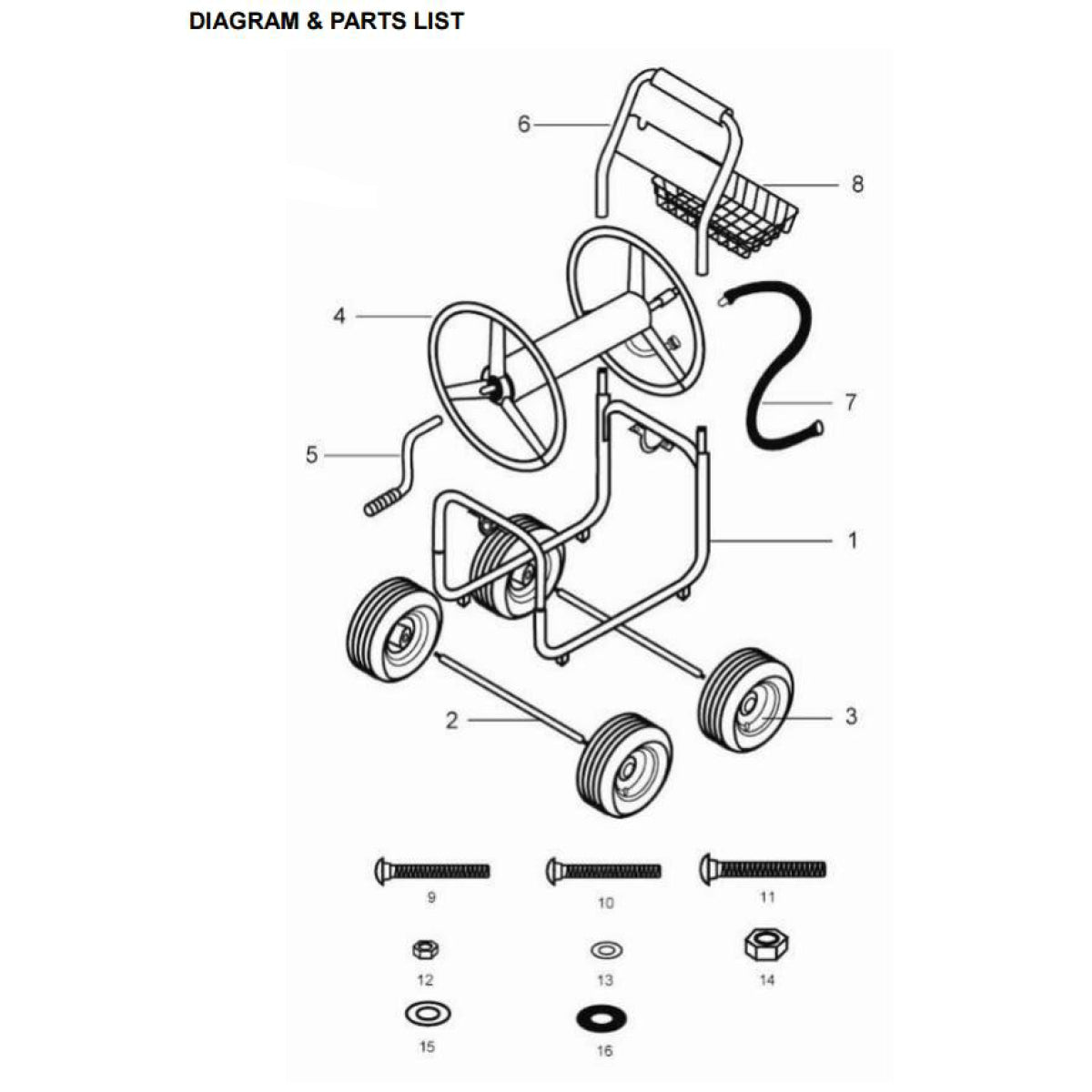 O-Ring Replacement for Water Hose Reel Cart P96032-ring