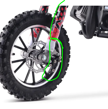 P99782 Front brake caliper and cable