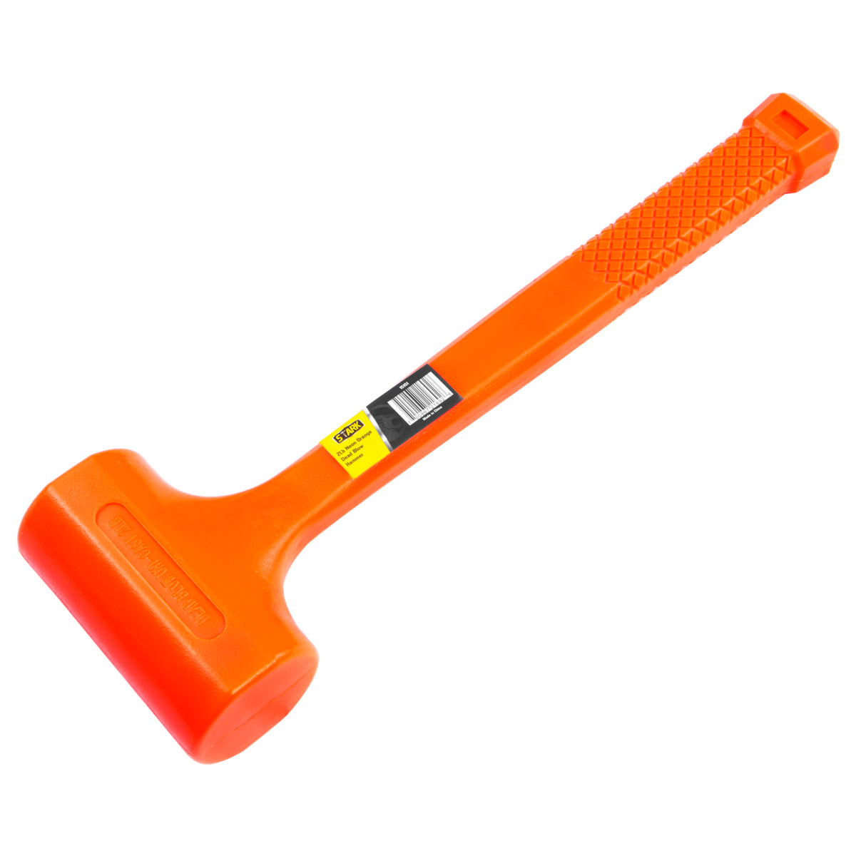 Stark USA 15151 2lb Dead Blow Hammer Mallet Plastic Neon