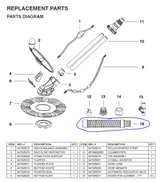 75037 XtremepowerUS Pool Cleaner PARTS LISTING