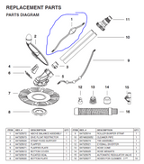 75037 XtremepowerUS Pool Cleaner PARTS LISTING