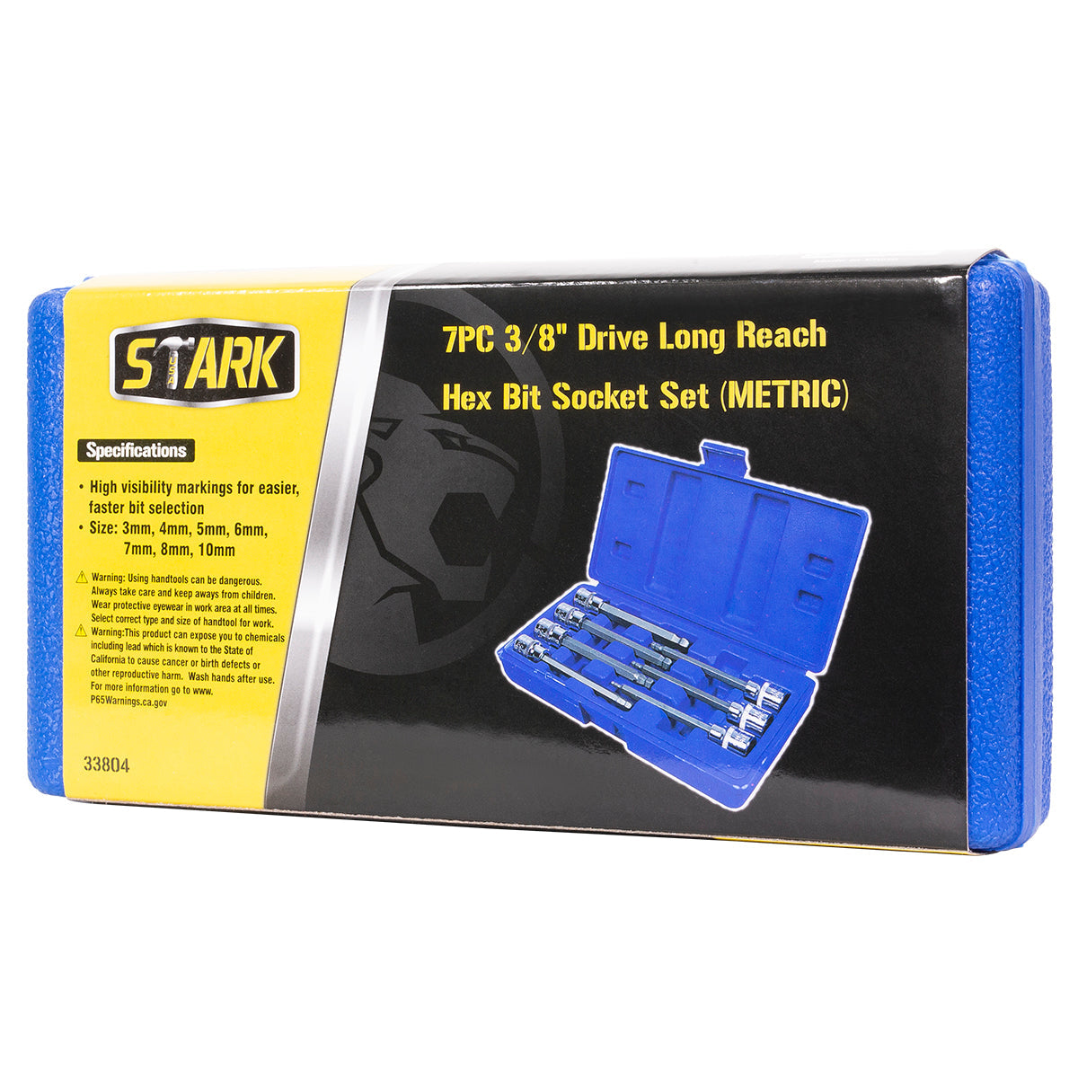 Williams Stecknuss – 3/32“ Sechskant-Bit, 1 27/32“ Lang, 3/8“ Antrieb, Poliertes Chrom