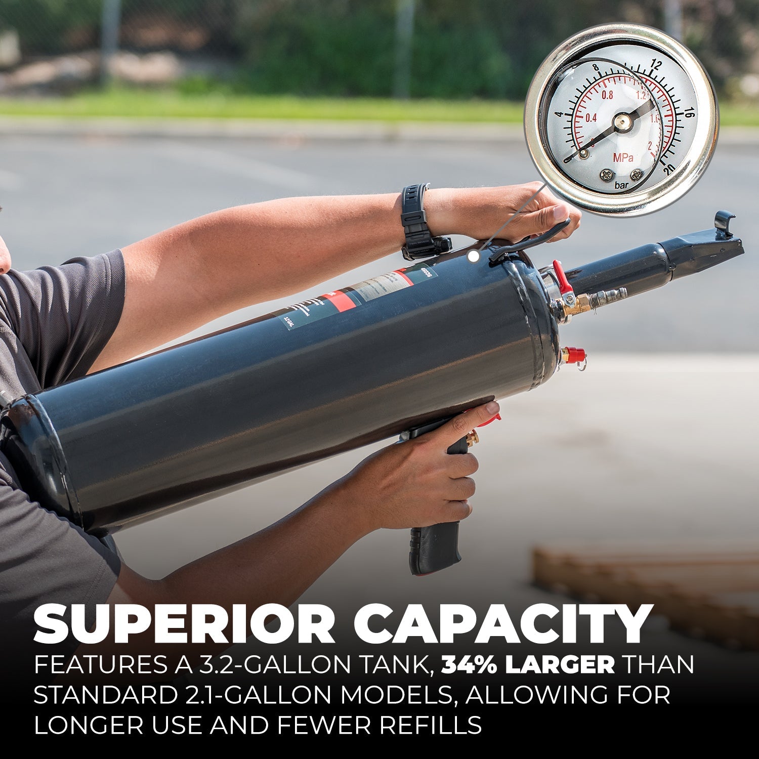 116PSI 3.2 Gallon Inflator Blaster Air Bead Seater Tire Seating