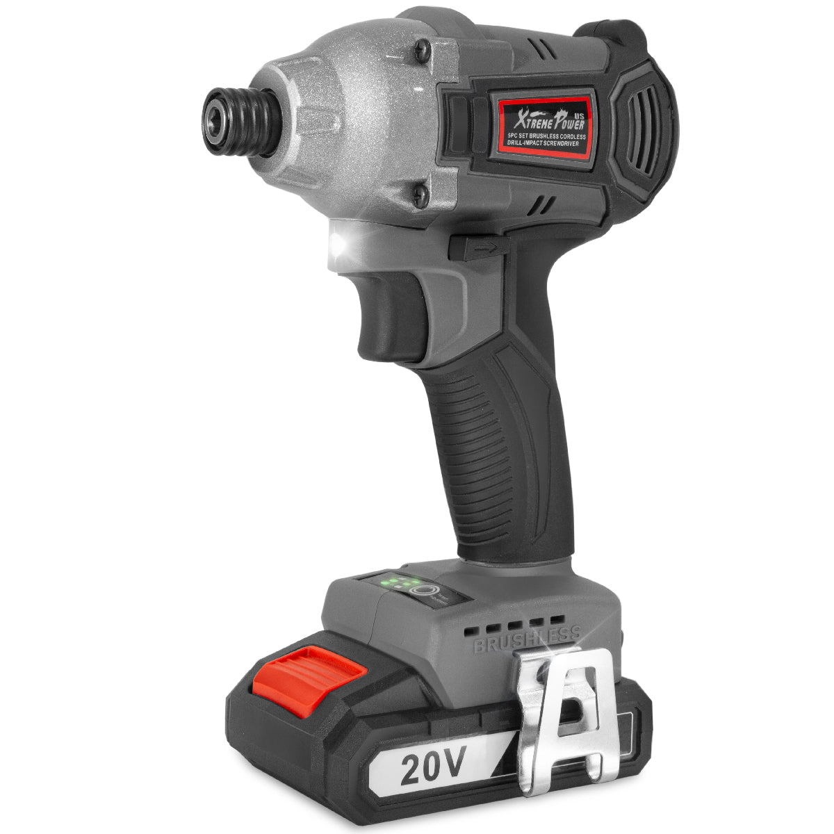 プレジションインパクト XtremepowerUS 20V MAX Cordless Impact Driver 1/4