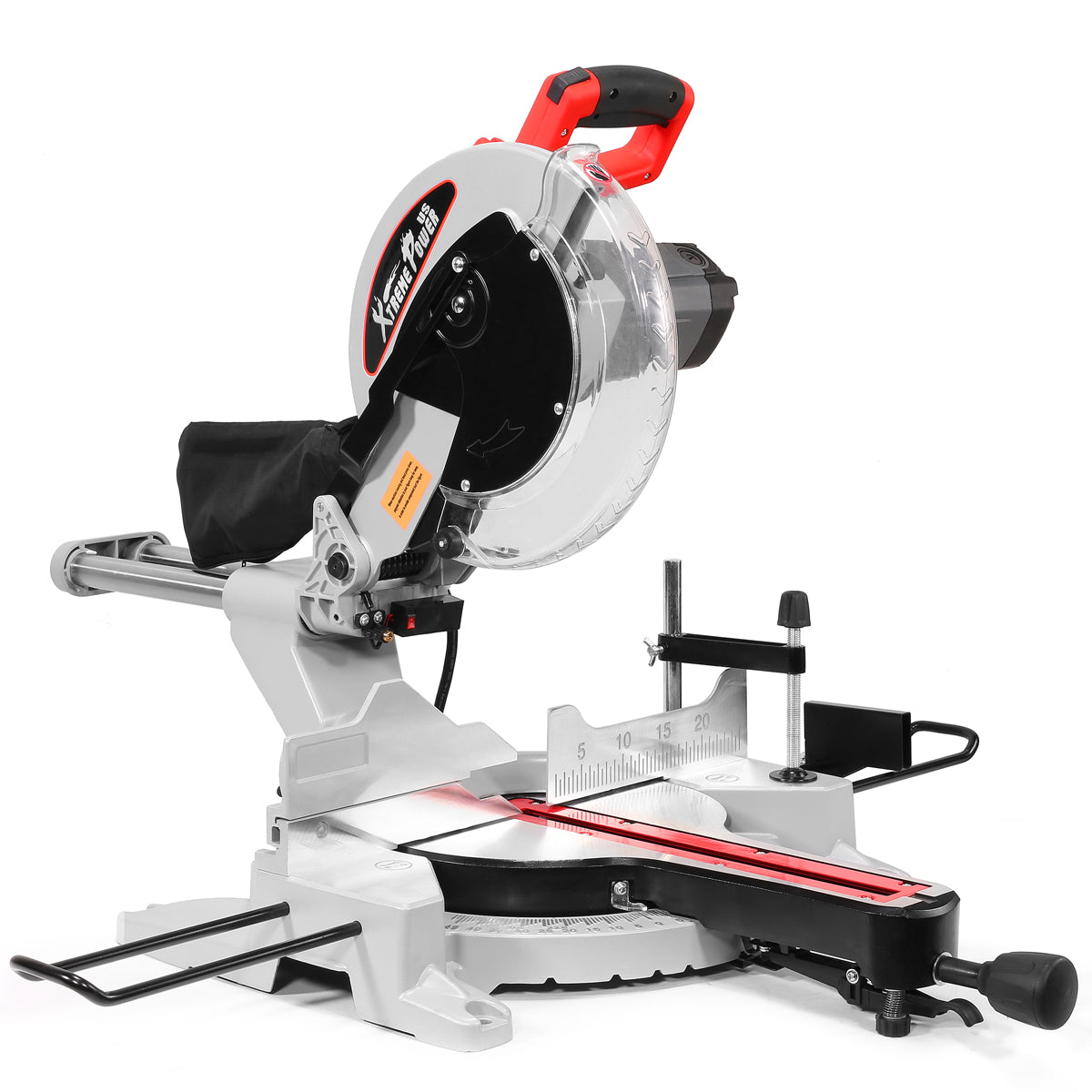 XtremepowerUS 10 in. 110-Volt Corded Single Bevel Sliding Compound Power Compact Miter Saw with Beam Guide
