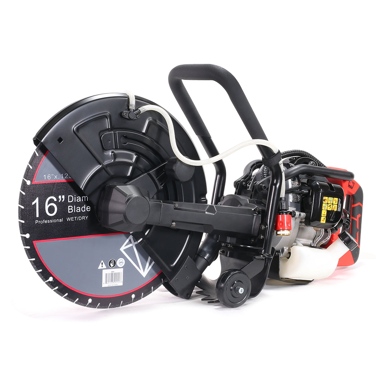 XtremepowerUS 16 in. x 10 in. W Gas Concrete Cut Off Saw Cutter 52cc 2-Stroke Engine Guide Roller with Blade