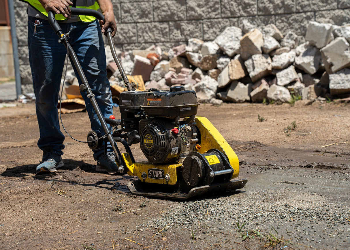 Stark USA 7.0hp Walk-Behind Vibratory Plate Compactor Rammer 212cc EPA Engine
