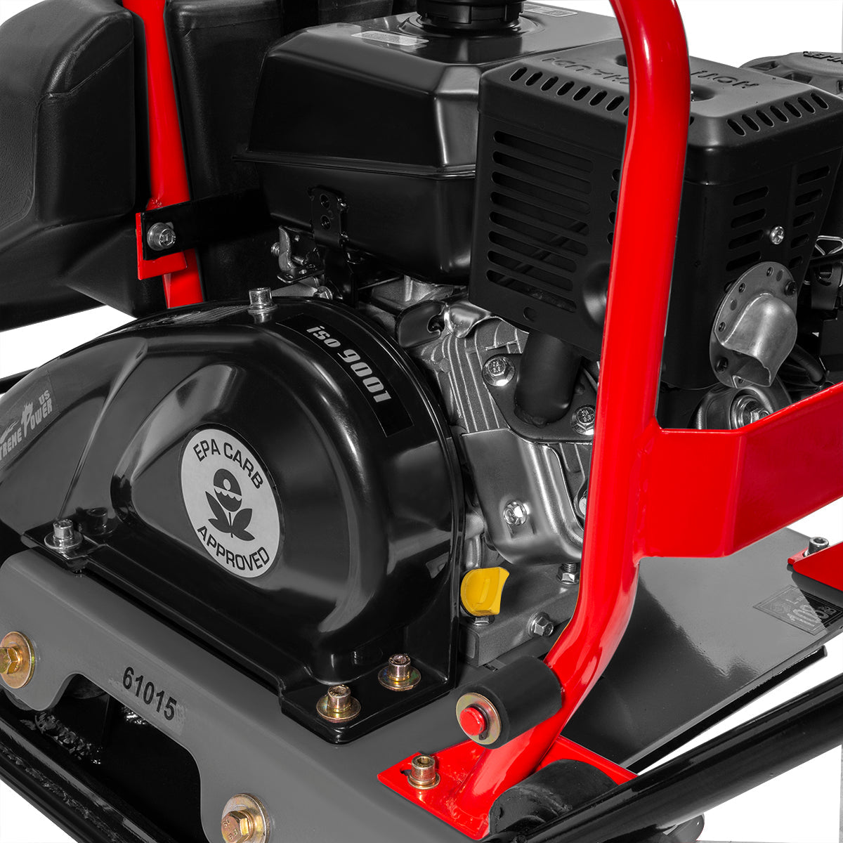 XtremepowerUS 61015 Plate Compactor Gas 6hp 208cc 4500lb Force Constru
