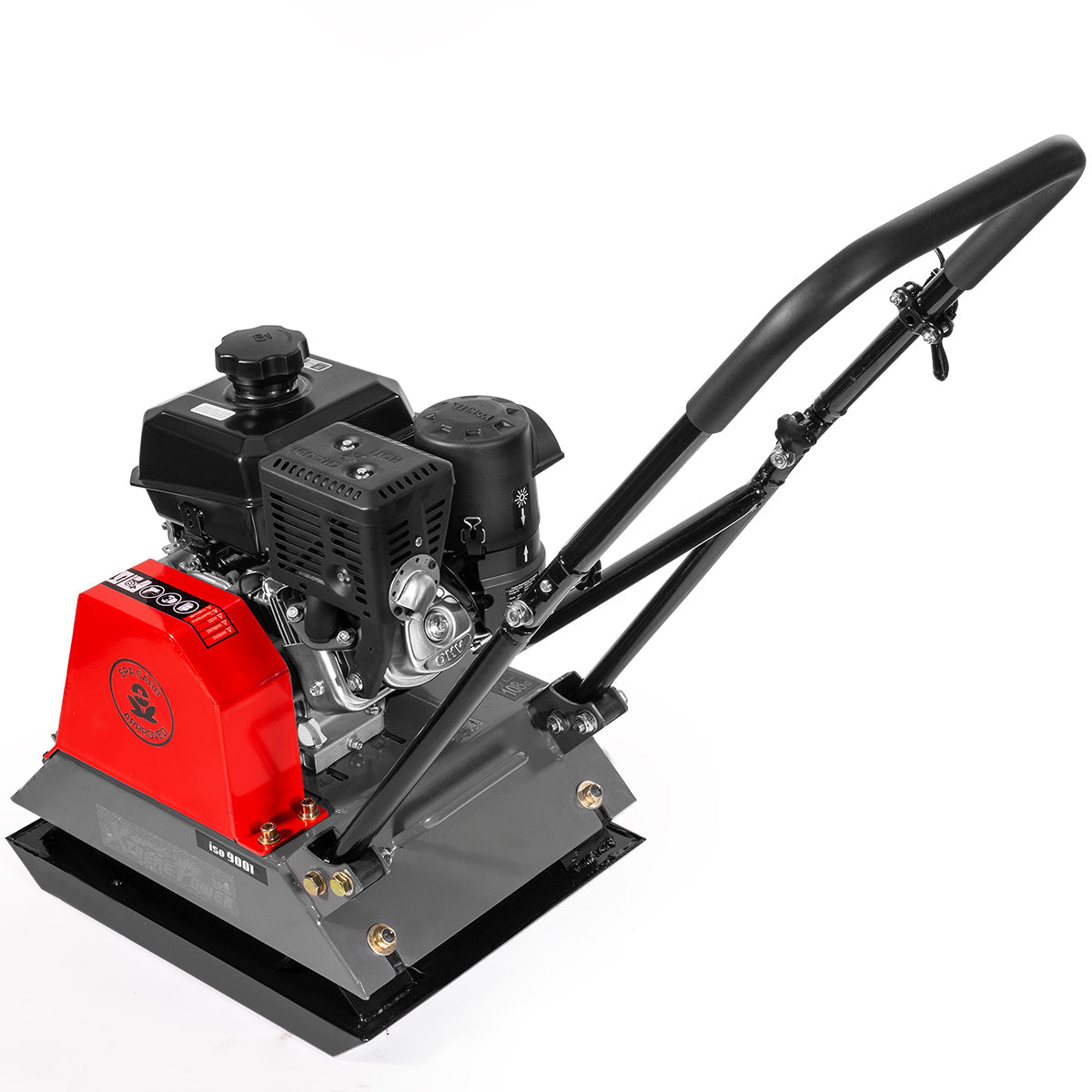 XtremepowerUS 6HP Plate Compactor Gas Powered Vibration Compaction For