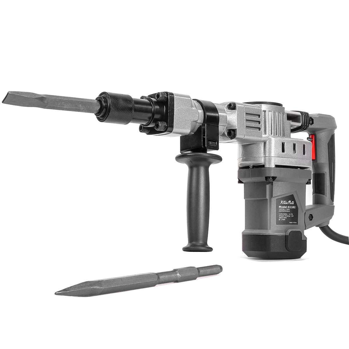 XtremepowerUS Electric 1400W Demolition Jack Hammer w/ Point