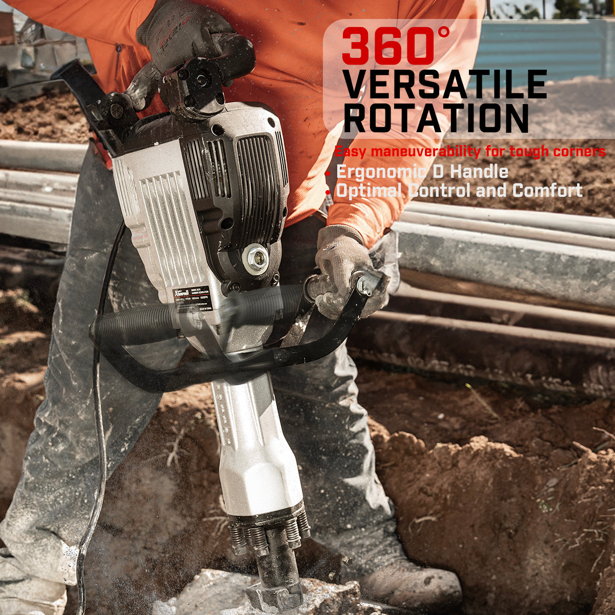 XtremepowerUS 3600W Electric Jack Hammer Demolition Concrete