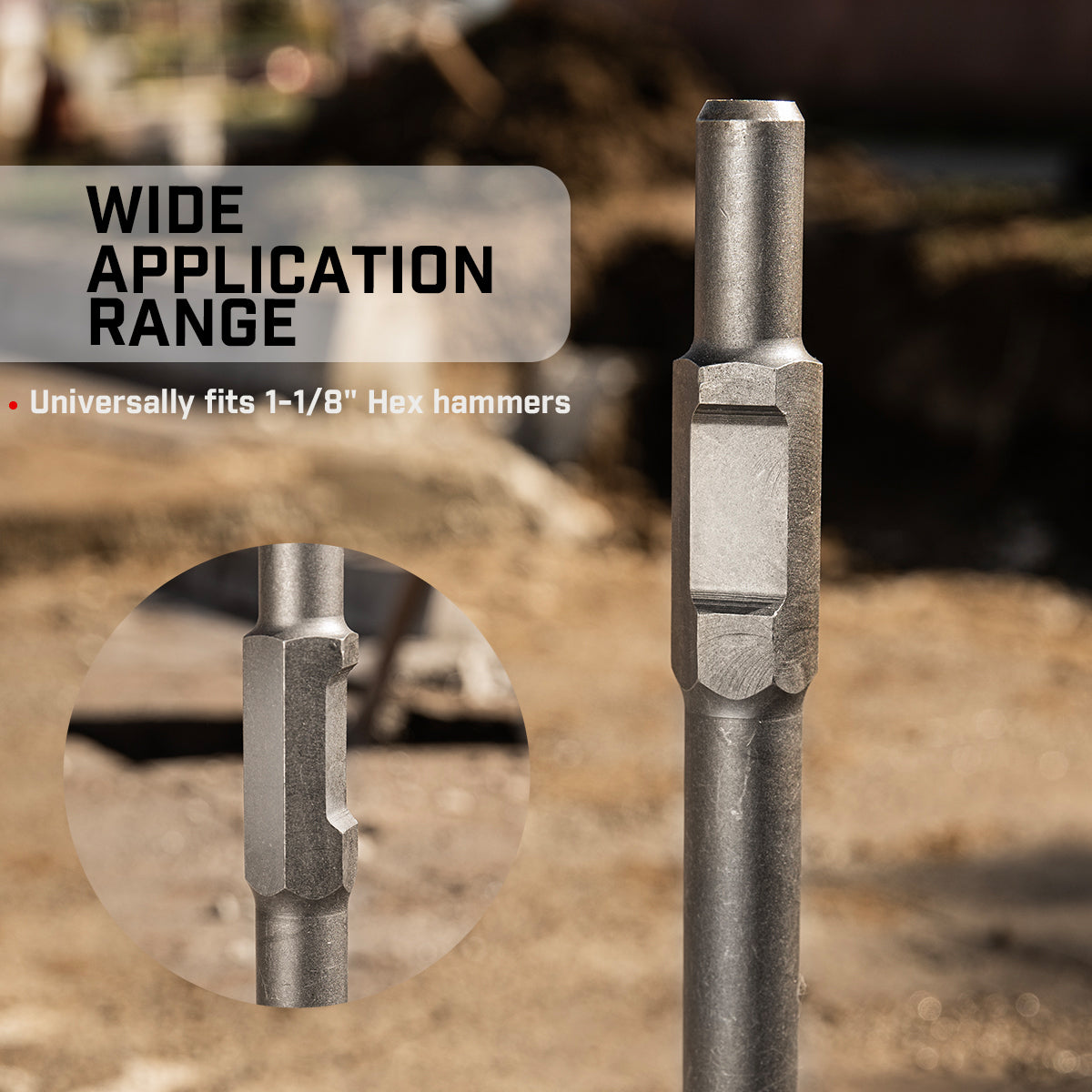 XtremepowerUS Shovel Jack Hammer Bit 1-1/8