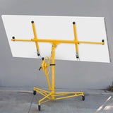 Stark USA 11ft Drywall Lift Panel Hoist Plasterboard Sheetrock Jack Lift Rolling