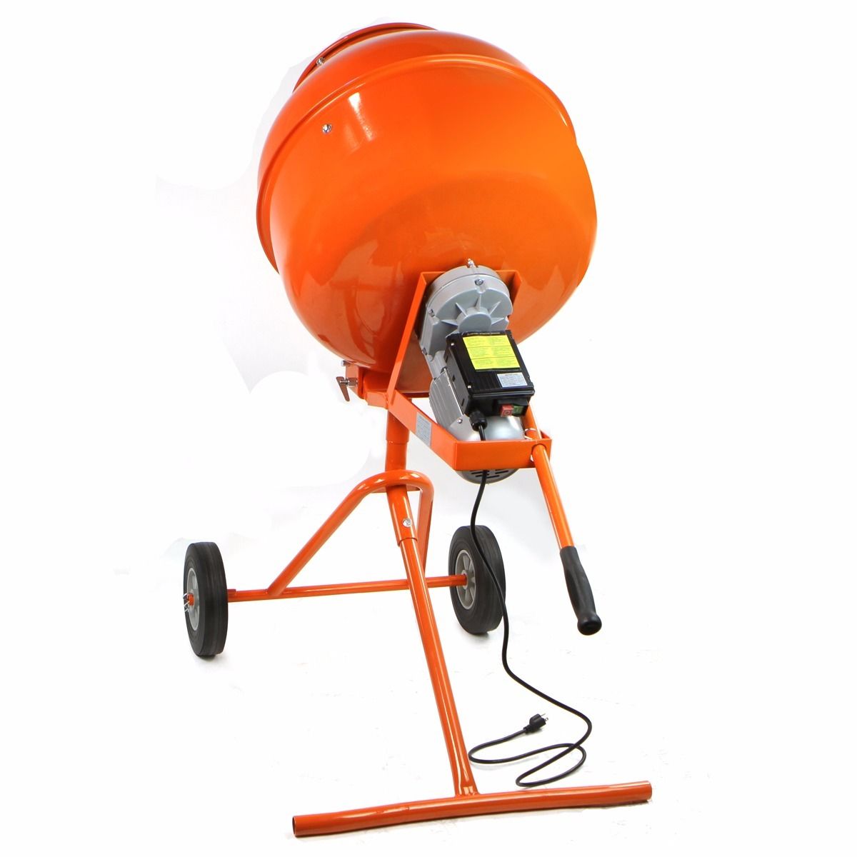 Infinity 5.65 Cu Ft Electric Cement Mixer - 1 HP (650W) Portable Metal Drum For Concrete, Stucco, Mortar