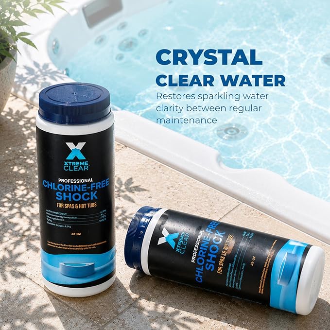 XtremepowerUS XtremeClear 2-Pack Non-Chlorine Spa & Pool Shock Oxidizer, 32 oz