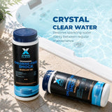 XtremepowerUS XtremeClear 2-Pack Non-Chlorine Spa & Pool Shock Oxidizer, 32 oz