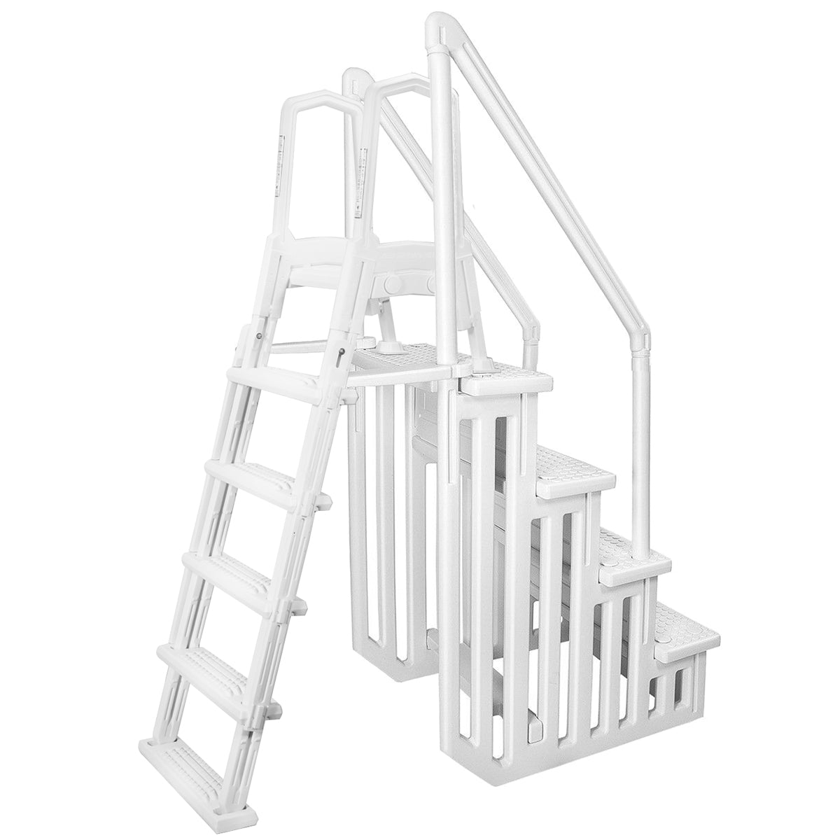 Deluxe A-Frame Above-Ground Swimming Pool Ladder
