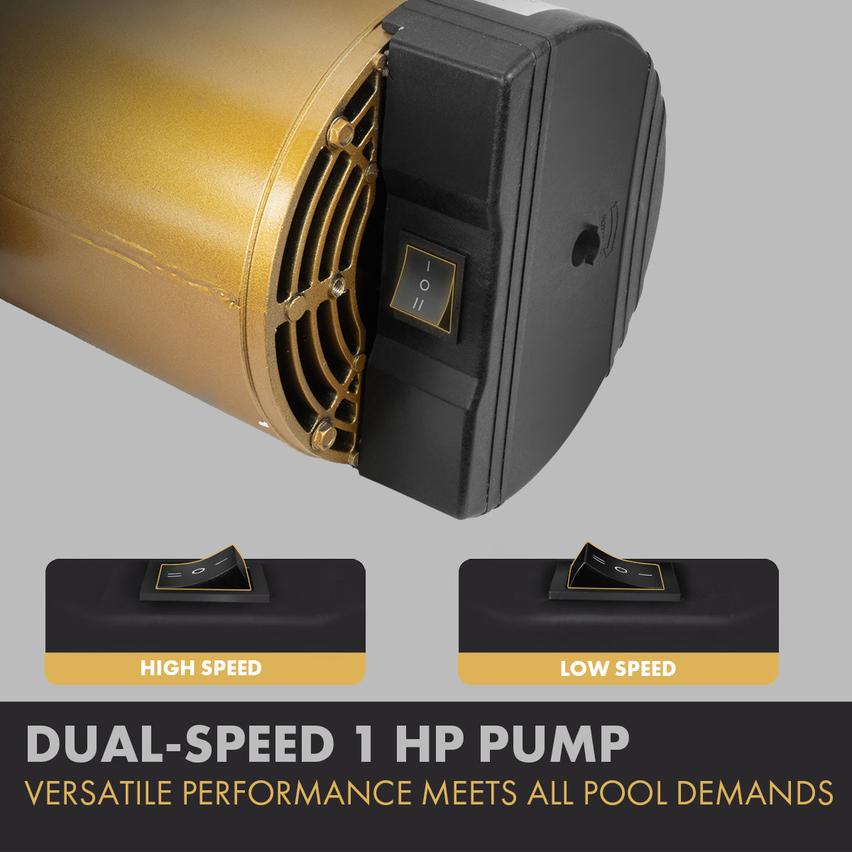 XtremepowerUS High Flow Inground Swimming Pool Pump 1.0HP