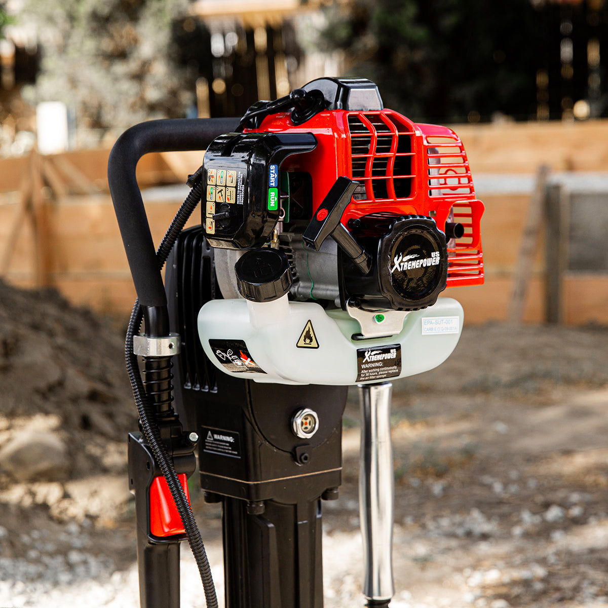 XtremepowerUS Gas-Powered Fence T-Post Driver Engine Gasoline Pile CAR