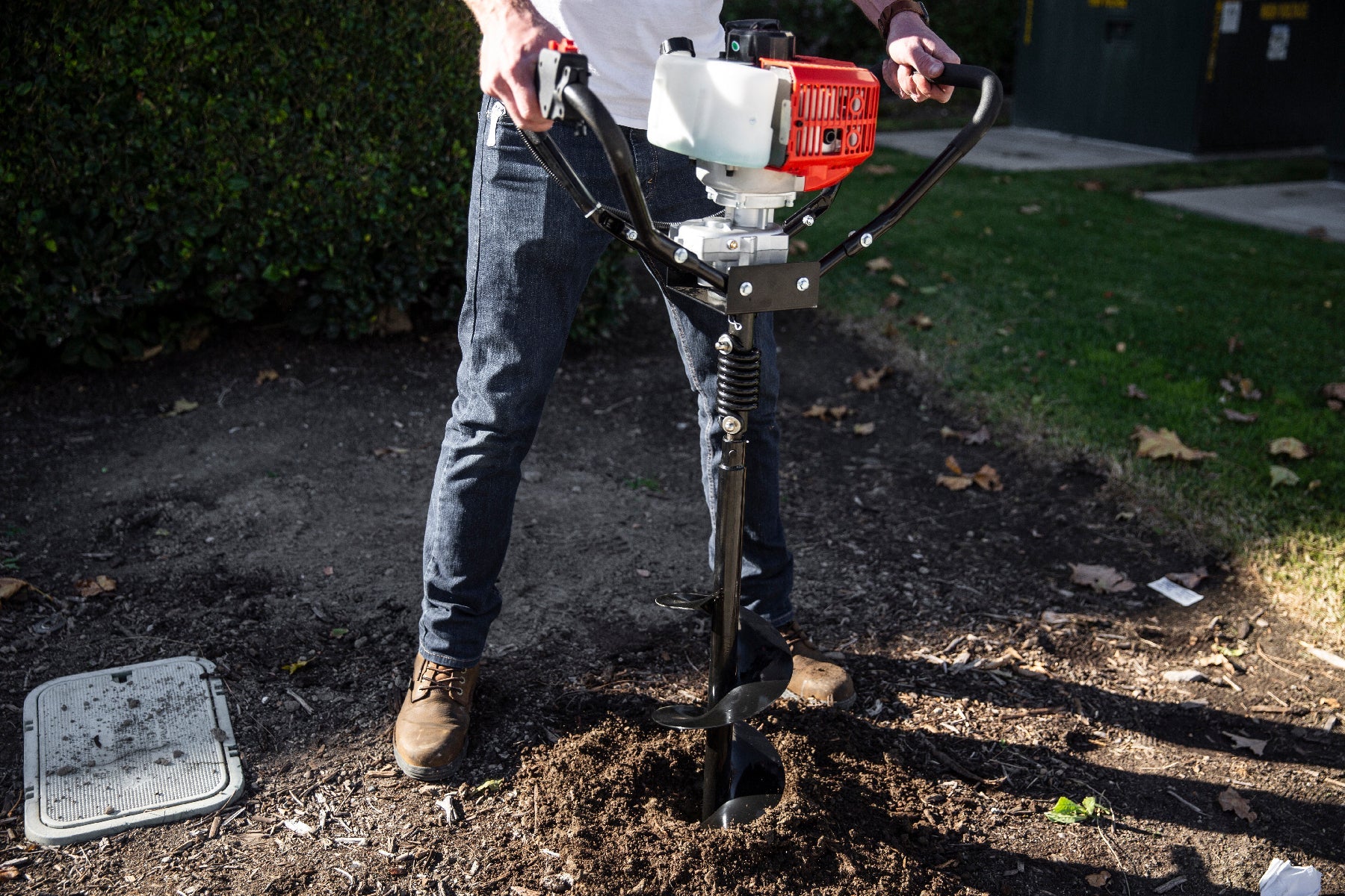 po XtremepowerUS 43cc Post Hole Digger With 8