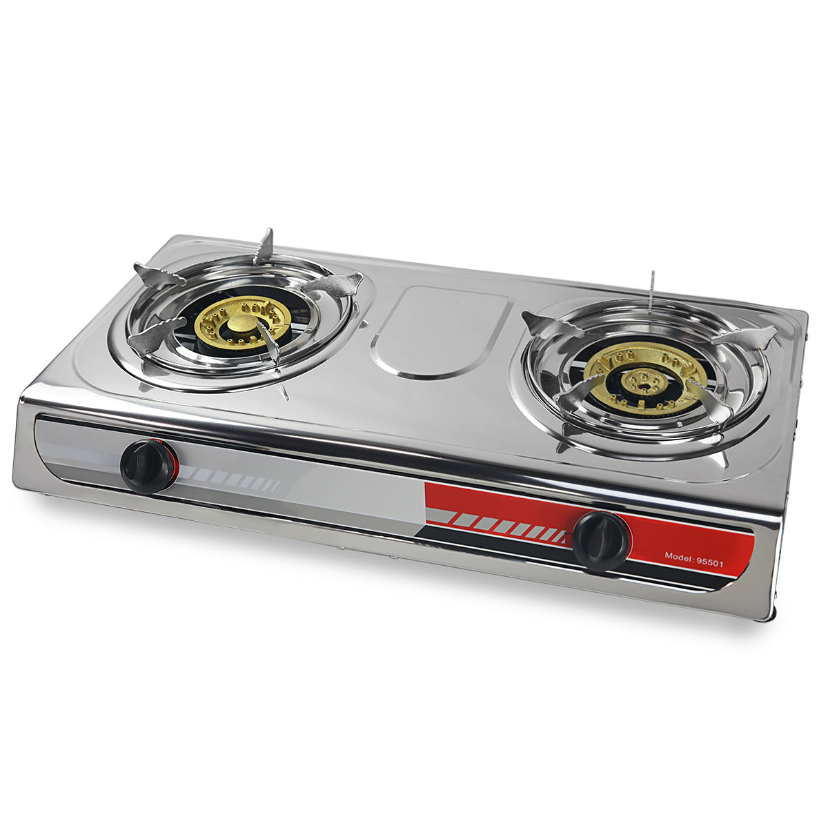 XtremepowerUS 25,516 BTU Outdoor 2-Burner Stove Propane Range Auto Ign