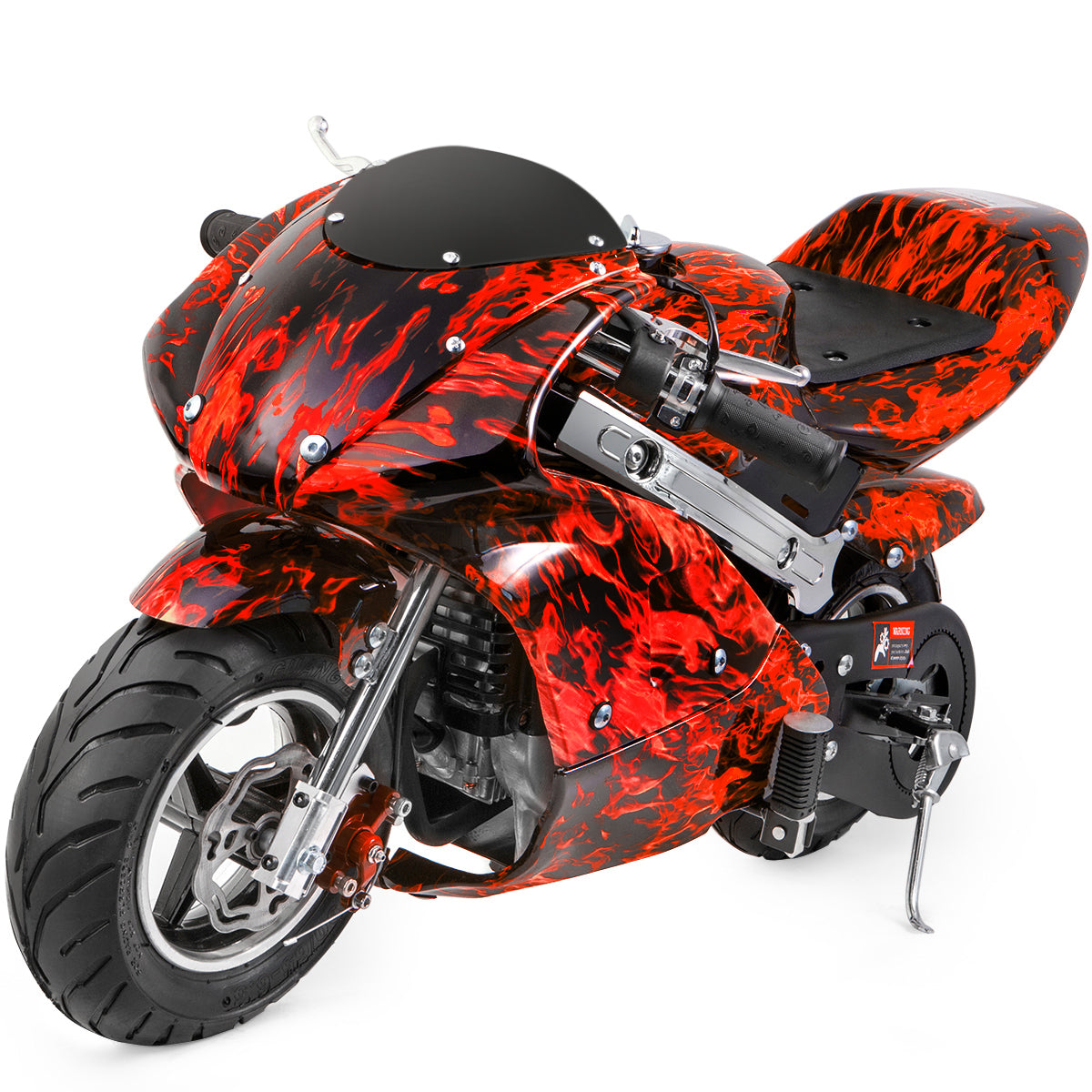 XtremepowerUS 40cc Gas Pocket Motorcycle Ride On Kids Adults 4-Stroke EPA  Engine Mini Gas Bike Padded Seat (5-Color)