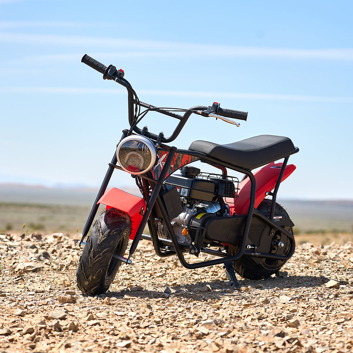 XtremepowerUS Mini Trail Ride On Bike 99cc Dirt Bike Gas 4 Stroke w/ H