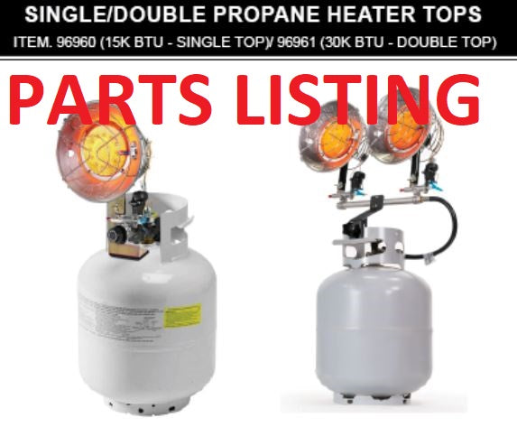 96960(SINGLE 15K)/96961(DOUBLE 30K) TANK TOP (SINGLE/DOUBLE) HEATER - XTREMEPOWERUS PARTS LISTING