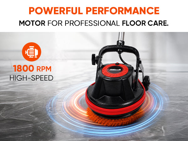 XtremepowerUS 10-Inch Electric Floor Polisher & Buffer Machine
