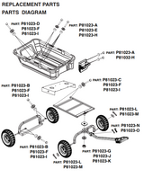 81023 POLY DUMP CART 800 LBS PARTS LISTING
