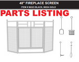 96324 Z*C*FIREPLACE SCREEN 48IN. GOLD - BARTON PARTS LISTING