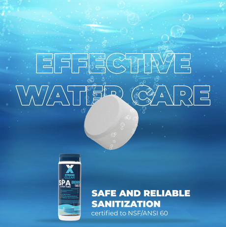 Xtremeclear Bromine Tablets for Spa & Hot Tub – 1.5 lbs Bottle, 1-Inch Tablets, 2 Pack