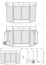 96324 Z*C*FIREPLACE SCREEN 48IN. GOLD - BARTON PARTS LISTING