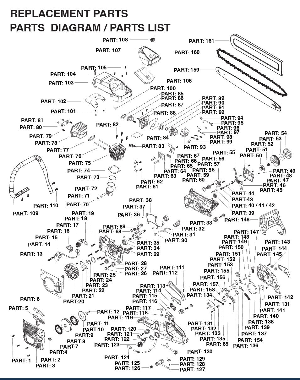 82100-XP CHAINSAW GAS 58CC 22