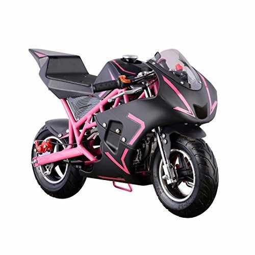  XtremepowerUS Mini motocicleta prémium de bolsillo a gasolina  de 40 cc, con motor de 4 tiempos para niños, con asiento acolchado aprobada  por la EPA : Automotriz