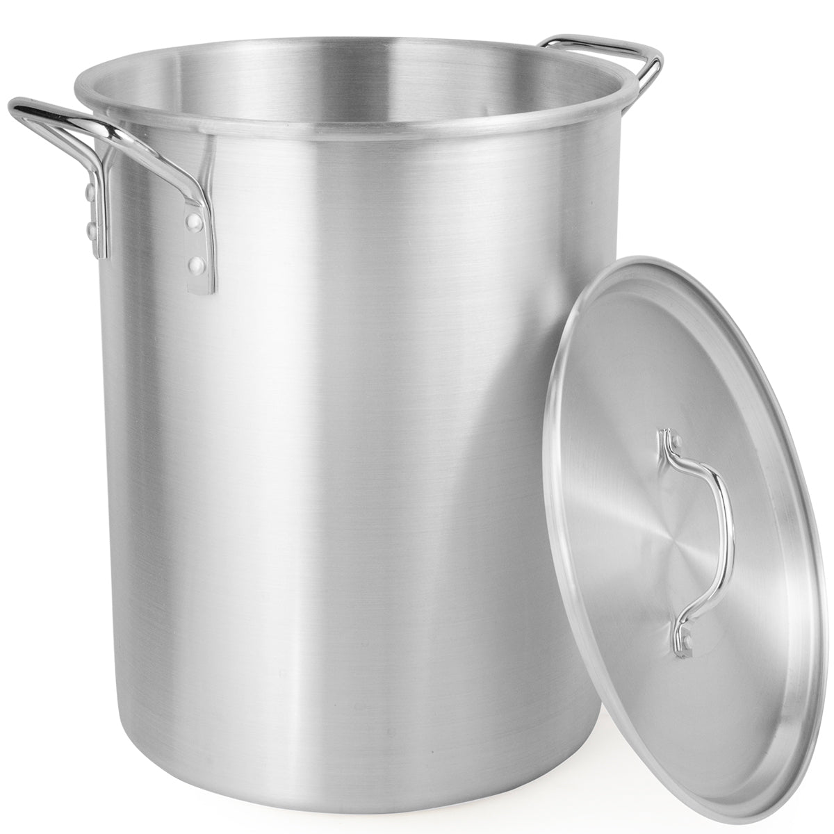 21/32/53/73/104 QT Stainless Steel Stockpot Lid Strainer Basket Soup Sauce  Stew