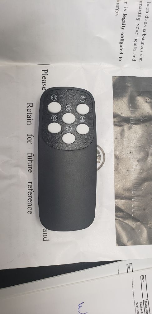 New Model remote control for Wall Mount Electric Fireplace - 95029-1