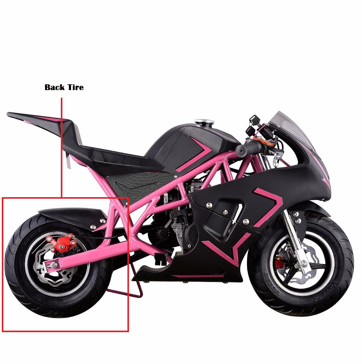 Back Tire Replacement for Mini Pocket Bike 99701-99706 – XtremepowerUS